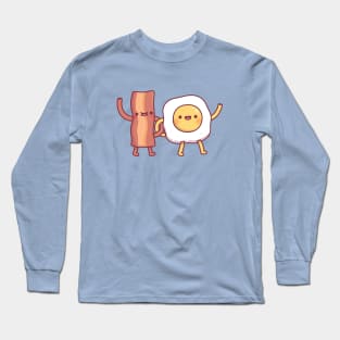 Cute Bacon And Egg Best Friends Long Sleeve T-Shirt